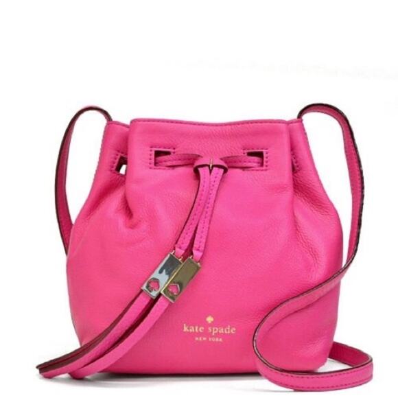 Kate Spade New York Hot Pink Pebbled Leather Tiny Cooper Crossbody - Picture 1 of 15